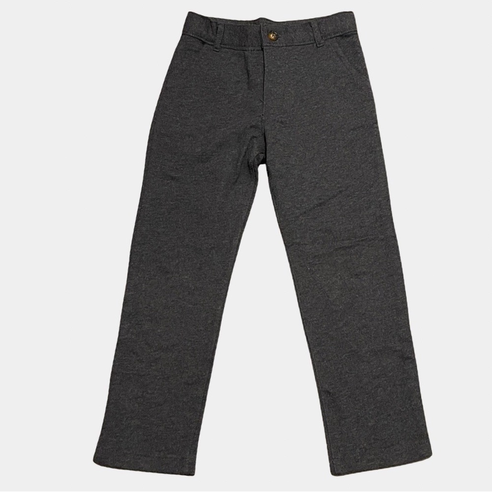 Carter’s Boys Straight Leg Knit Pants, Dark Gray, Size 6